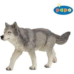 Amazon.com: Papo 53012 Grey Wolf Figure: Toys & Games