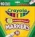 Crayola Broad Line Markers, Classic Colors 10 Each (Pack of 3)