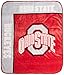 Northwest NCAA Ohio State Buckeyes Unisex-Adult Raschel Throw Blanket, 50