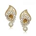 Meenaz Gold Pearl Daimond Dangle & Drop Earrings For Women RS.299.00