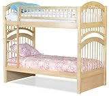 Twin Size Bunk Bed Windsor Style Natural Maple Finish