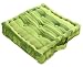 Homescapes – Morocco Striped – 100% Cotton – Floor Cushion – Green – 40 x 40 x 10 cm Square – Indoor – Garden – Dining Chair Booster – Seat Pad Cushion