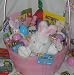 Plush Animal Easter Kids Gift Basket - Candy, Games, Coloring, Activites, FUN!