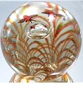 Murano Design Glass Art Random Swirls Wave Paperweight PW-275