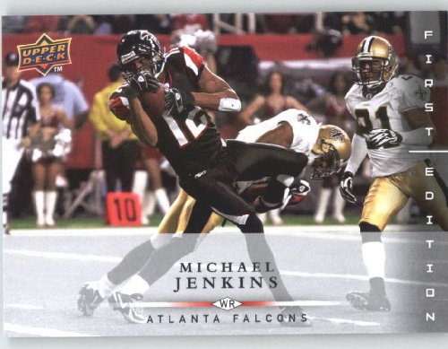 Michael Jenkins / Atlanta Falcons / 2008 Upper Deck First Edition Football Card # 9 / NFL Football Trading Card in Screwdown!