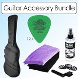 On Stage GBA-4550 Acoustic Guitar Bag 38550 Bundle With Accessories
