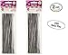 2 Pack of Darice 28-011 7-1/4-Inch Twist Ties Silver 150-Pack Value Pack