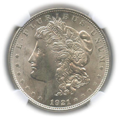 1921 No Mint Mark Morgan Dollar PCGS MS 63 At Amazon s Collectible
