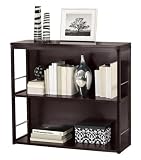 Contemporary Bookcase Three-tier Espresso