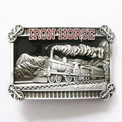 Buckle Iron Horse, Dampflok, Eisenbahn, G�rtelschnalle