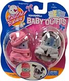 Zhu Zhu Babies Adorable Baby Outfits 2Pack Pink PJs Cow