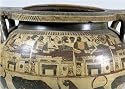 Posters: Greek Art - Detail of the 'Krater of Eurytios' depicting the Banquet with Heracles and Eurytios Art Print (30 x 42 cm)