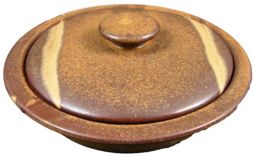 PRADO STONEWARE COLLECTION - Collectible & Functional Casserole Baking Dish / Tortilla Warmer - Rustic Brown