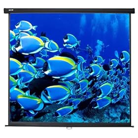 Duronic MPS70 Manual Pull Down HD Projector Screen - 70" - Matte White Screen - Wall, Ceiling mountable