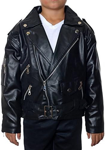 Boys Classic Look Motorcycle Jacket