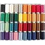 Polyester Embroidery Thread Set - 40 Spools (500 meter spools/40 wt.) - Set A Vibrant Colors