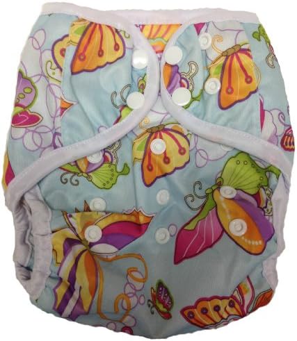 Weegro Prints One Size Diaper Cover with Double Leg Gussets "BUTTerflies"