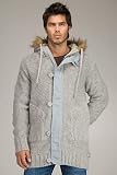 Diesel - Diesel Kastro Heather Grey Knitted Coat