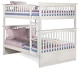 Full Size Bunk Bed White Finish