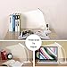 ShineMe® Ultra-thin Gooseneck LED Desk Lamp - Built-in Rechargeable Lithium Battery, Wire-free & Cordless (Portable & Mobile), Smart Touch Control Switch, 3-Level Dimmable Brightness, for Indoor & Outdoor Use, Study, Reading, Working, Relaxing, Camping, etc (White)