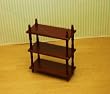SALE!!! Dollhouse Miniature Open Shelving Unit in Mahogany Finish