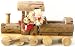 Calipso X24101 Garden Christmas Wooden Train Plant Holder