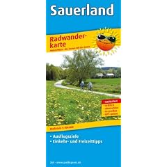 Radwanderkarte Sauerland: Mit Ausflugszielen, Einkehr- & Freizeittipps, wetterfest, rei�fest, abwischbar, GPS-genau. 1:100000: Mit Ausflugszielen, ... wetterfest, reissfest, abwischbar, GPS-genau