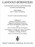 Spinels, Fe Oxides, and Fe-Me-O Compounds / Spinelle, Fe-Oxide und Fe-Me-O-Verbindungen (Landolt-Börnstein: Numerical Data and Functional ... Matter) (English and German Edition)
