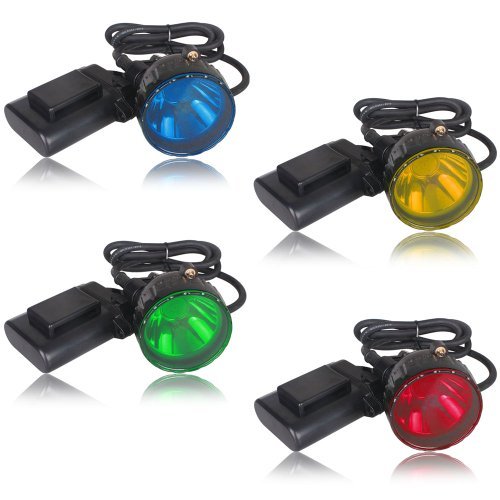 Kohree High Power 5W OSRAM LED Hunting Mining Camping Headlamp Light with 4 Optical Filters (Red, Yellow, Green, Blue), Fit for Hog/deer/coon/coyote Hunting