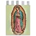 Church Banner - Our Lady of Guadalupe - Cotton Canvas with Archival Inks and UV Coating - Border Rings for Rod Hanging. Print Size 24"x36"