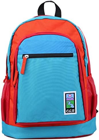 Oxford Fabric Colorful Children 1-3-6th Grade Students' Backpack Back Bag School Book Bag (Lake Blue)