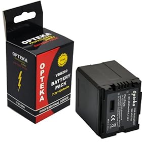 Opteka VW-VBG260 4000mAh Ultra High Capacity Li-ion Battery Pack for Panasonic HDC-SD9, HDC-HS9, HDC-SD5, HDC-SD1, HDC-SX5, HDC-DX1, SDR-H60, SDR-H40/41, SDR-H200, SDR-H18, VDR-D310, VDR-D50/51, VDR-D230, VDR-D220, VDR-D210, PV-GS500, PV-GS320, PV-GS85, PV-GS90 and PV-GS80 (Fully Compatible)