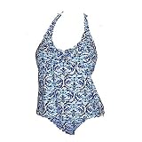 Becca By Rebecca Virtue Halter Tankini Swimsuit 743277 Large