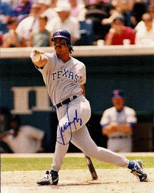 Autographed/Hand Signed 8x10 Photo Juan Gonzalez Texas Rangers