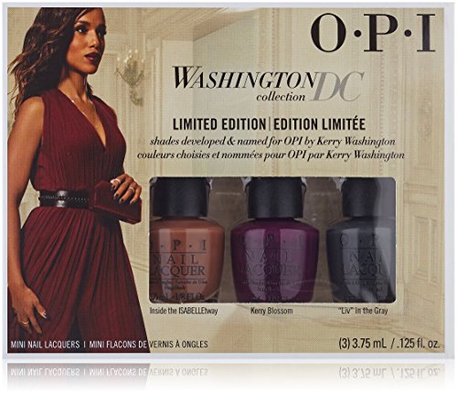 OPI Mini Nail Lacquer - WASHINGTON DC Collection - Limited Edition (3 colors x 3.75 mL / .125 fl. oz)