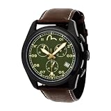 Evisu ‘Hiro’ Gents Stainless Steel Chronograph Leather Strap Watch with extra Nylon Strap