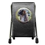 Afghan Hound Pen Holder Desk Clock