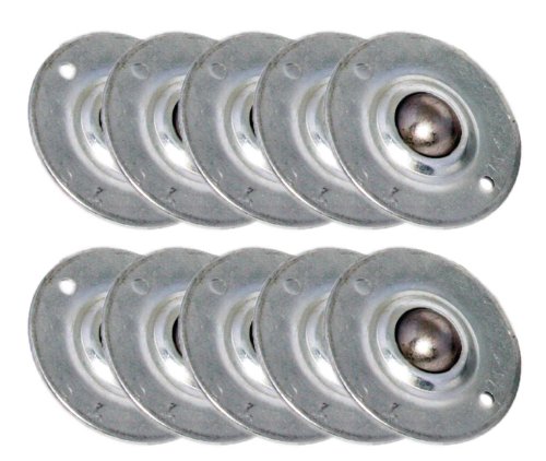 2 Holes Flange Ball Transfer Unit pack of 10 Mounted Bearings