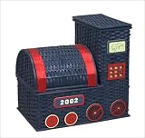 Gift Mark Bamboo Train Shaped Hamper and Toy Box B023TRAIN
