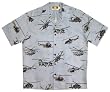 Top Quality Island Helicopter Hawaiian Aloha Shirt
