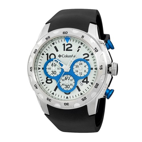 Columbia Unisex CA004045 Transit Black and Silver-Tone Analog Sports Watch
