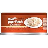 IAMS PURRFECT DELICACIES Select Cuts With Roasted Chicken Wet Canned Cat Food 2.47 Ounces (Pack of 24)