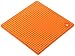SiliconeZone Grid Pot Holder, Translucent Orange