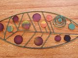 Painted Wire 3 Pc Fish Set Modern, Eames.. art ? Metal Iron Wall Scuplture