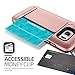 Galaxy S7 Edge Case, VRS Design [Damda Clip][Rose Gold] - [Wallet Card Slot][Military Grade Protection] for Samsung S7 Edge