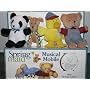 Blue Jean Teddy Bear Musical Mobile by Springmaid