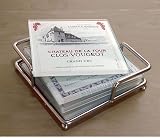 Wine Label French Glass and carrier coasters set of 4 French Import