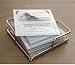 Wine Label French Glass and carrier coasters set of 4 French Import