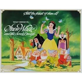 DISNEY SNOW WHITE AND THE SEVEN DWARFS - US MOVIE FILM WALL POSTER - 30CM X 43CM