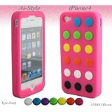 Ai-Style Series iPhone4 シリコンケース Type Swap【Ai4-Swap-Pink】ピンク